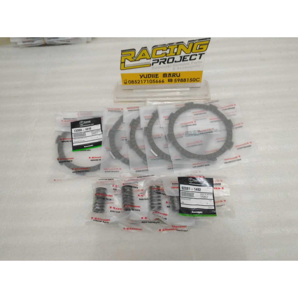 Kampas Kopling + Per Kawasaki KX85 PNP KLX DTRACKER CRF 150 Ori Eigt dan Kawasaki