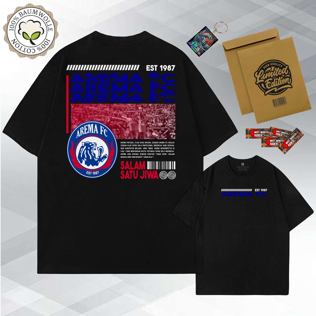 Kaos Bola - BLUE-AREMA-FC Kaos Liga Satu Persebaya Persib Arema Persija Deltras Mania