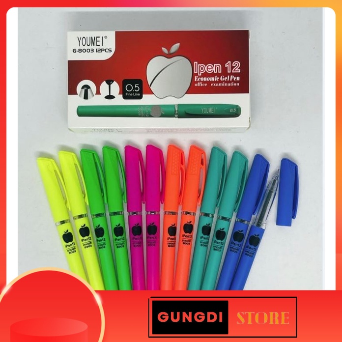 

Pulpen Gel Apel / Pen Ipen Murah / Bolpen Apple 0.5mm Murah