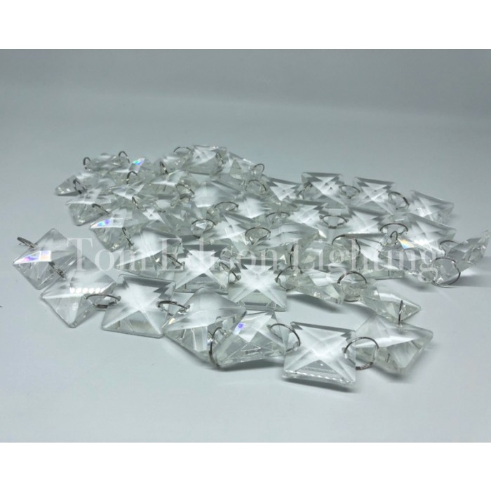 Kristal Manik Oktagon Gantung 1m Ronce Tirai Dekorasi Pernikahan Lampu - Oktagon