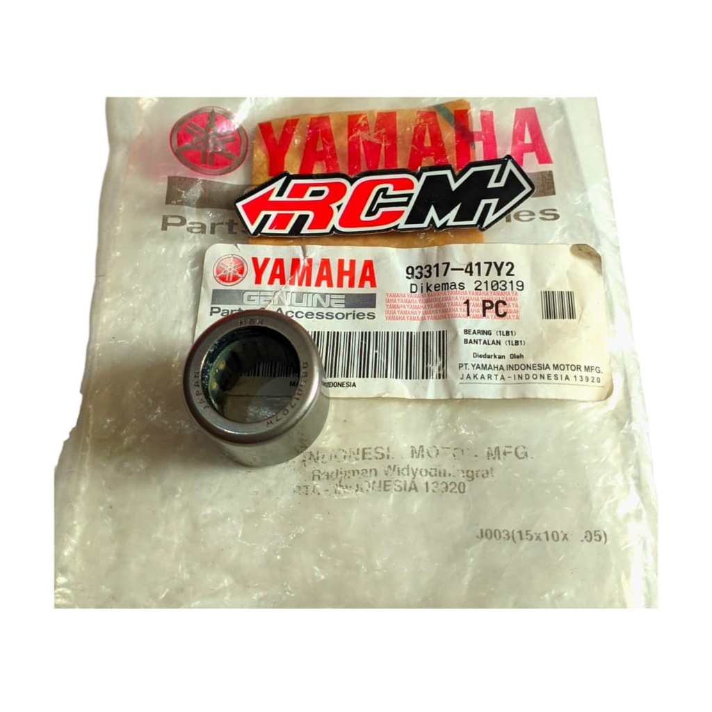 93317-417Y2 BEARING LAHER LAKER BAMBU PULLY CVT XEON RC ORI ORIGINAL YAMAHA YGP ASLI