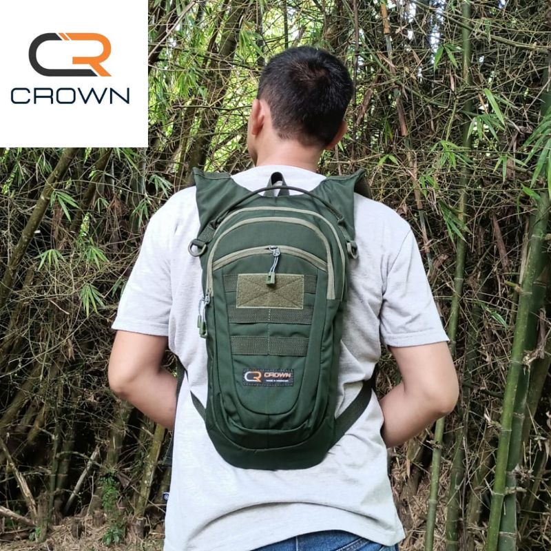 CROWN ORIGINAL TAS RANSEL SEPEDA ARMY MURAH BERKUALITAS