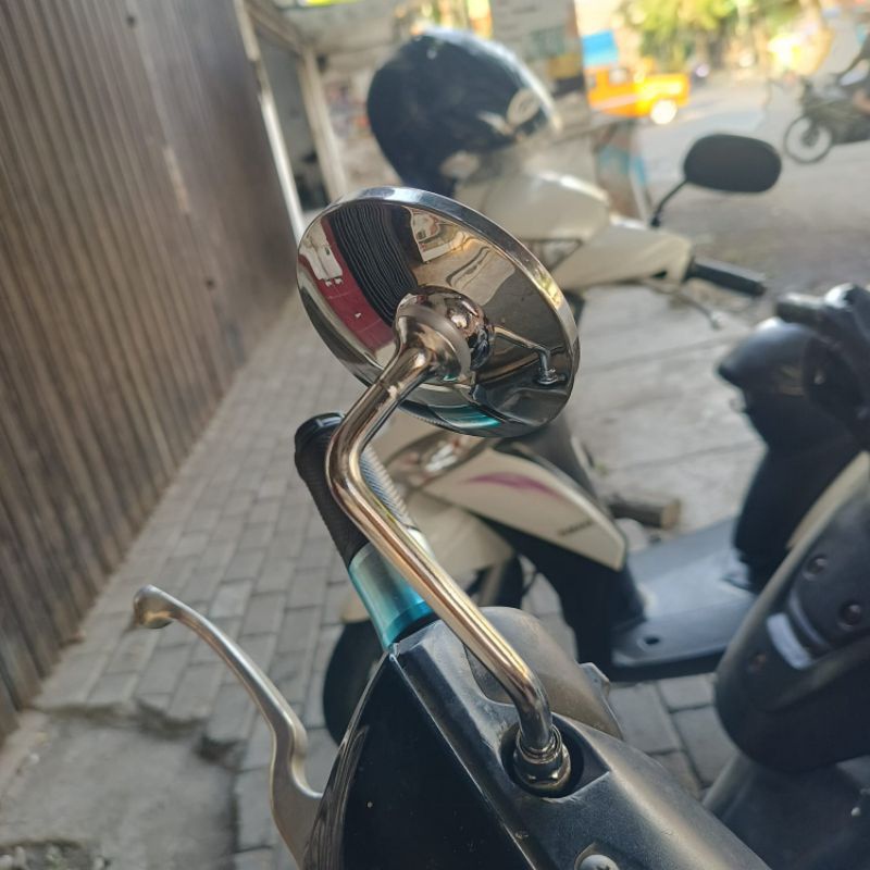 SPION RETRO BULAT CLASSIC KACA CEMBUNG SEPION KLASIK CB GL TIGER SCOOPY W175 UNIVERSAL DianMotor