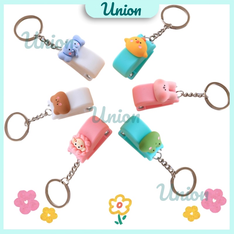 

UM Staples Mini Lucu / Alat Tulis Sekolah / Kecil Unik Lucu Bonus / Perlengkapan Kantor / Gantungan Kunci Staples Boneka Imut