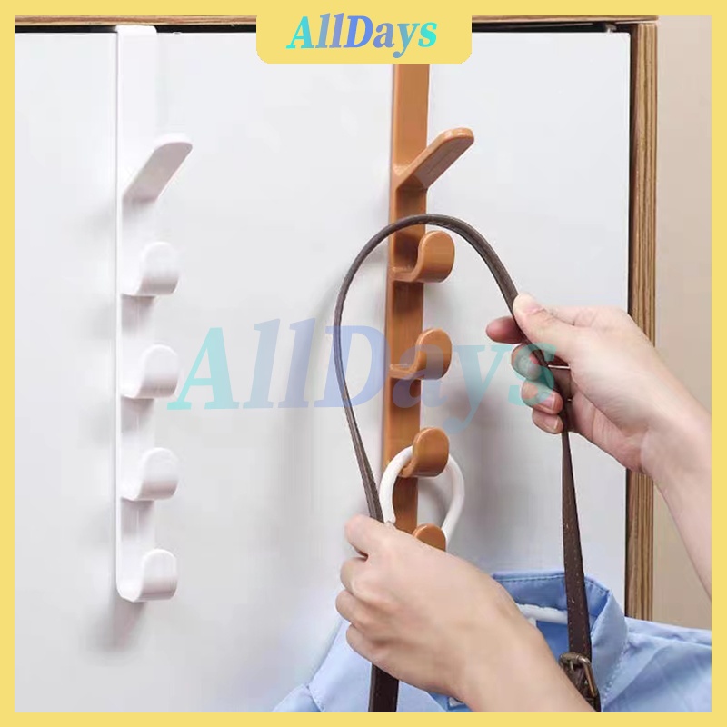 Gantungan Hook Lemari 5 kaitan Organizer Hiasan Dinding Gantungan Pintu Lemari Baju Topi Tas Gantung