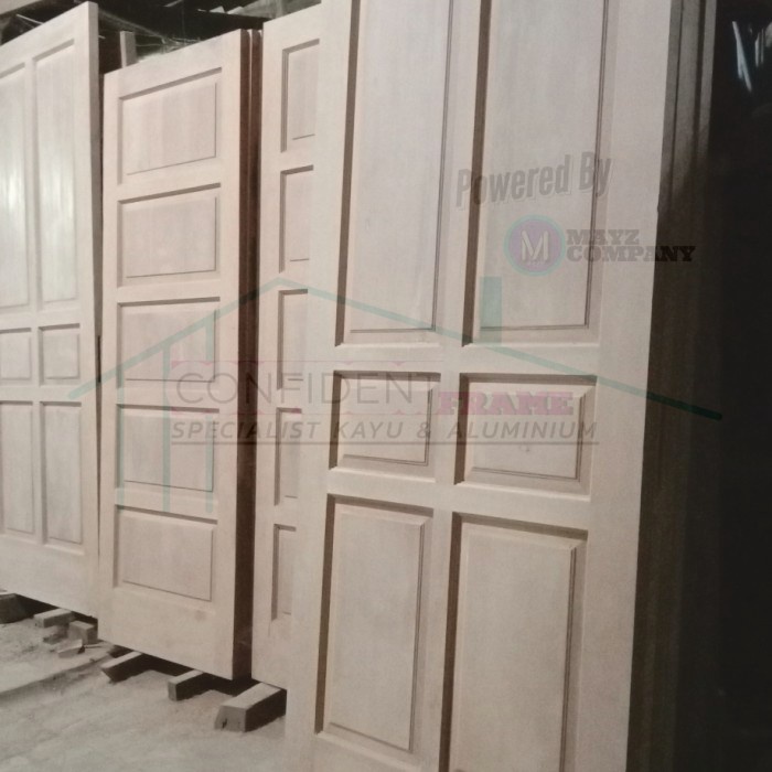Daun Pintu Kamper/Pintu Kayu Kamper/Pintu Kamar Minimalis Modern