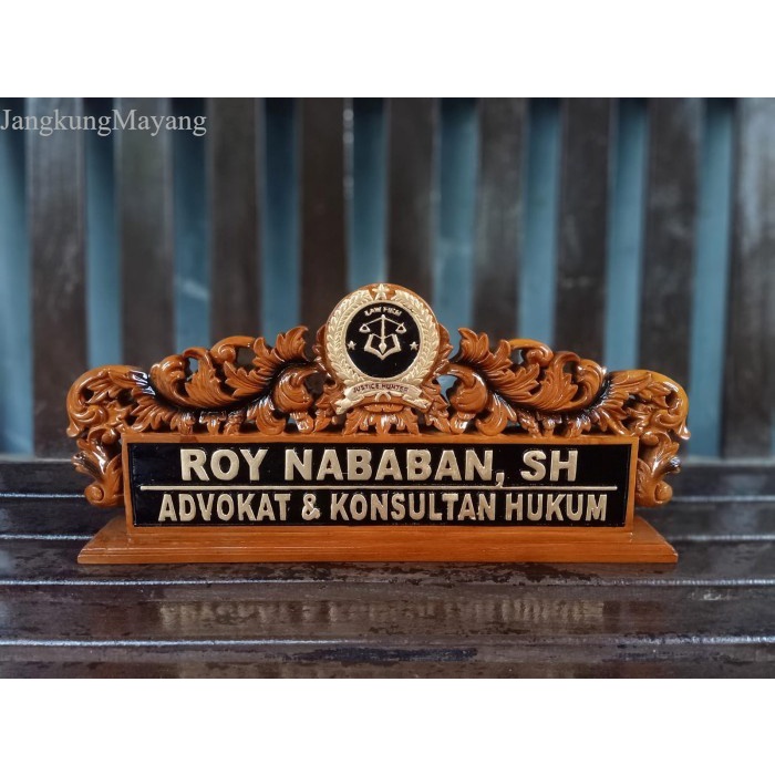 

PAPAN NAMA MEJA KANTOR + PAPAN NAMA ADVOKAT + PAPAN NAMA UKIR KAYU murah