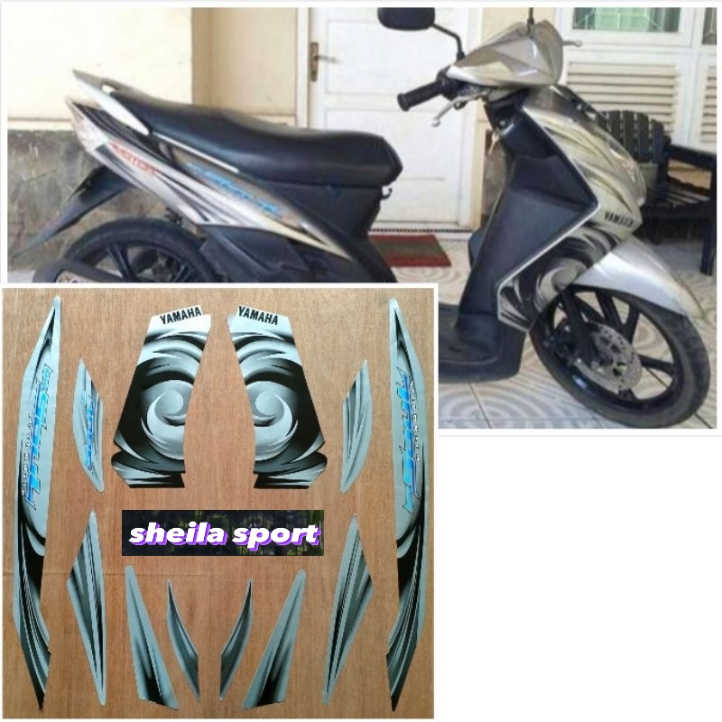striping mio soul stiker Yamaha Mio Soul silver tahun 2007 2008
