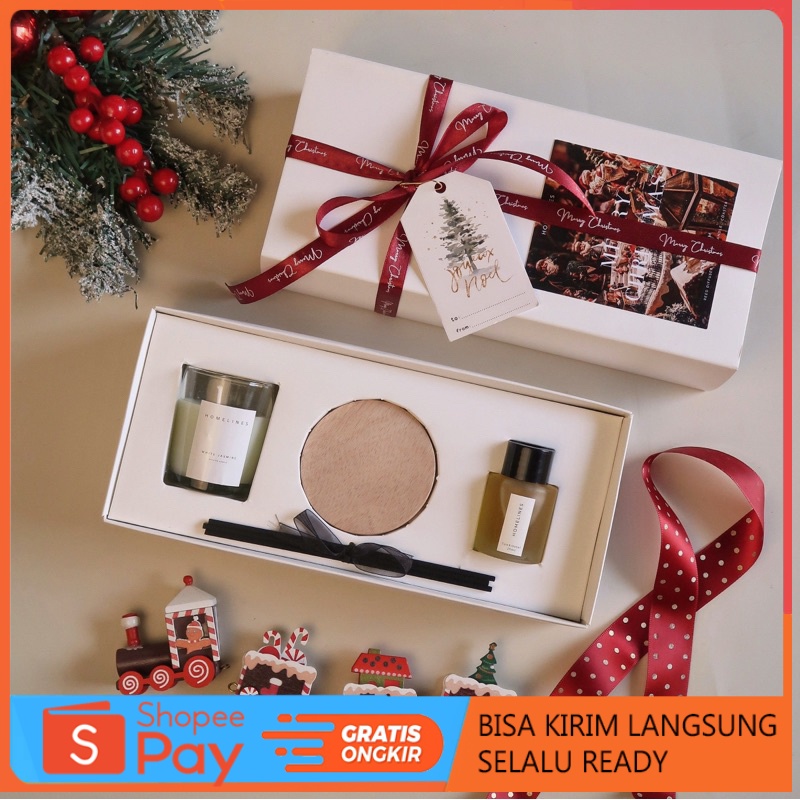 

Diskon Natal SANTA SET-HAMPERS NATAL/Christmas Hampers/Christmas Gift/Kado Natal/Reed Diffuser/Scented Candle/Parsel/Souvenir/Lilin Aromaterapi/Pengharum Pewangi Ruangan/Coaster tatakan gelas/home decor hiasan meja/ Promo 12.12