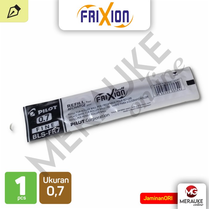 

Isi Ballpoint / Refill PILOT Frixion 0.7 BLS-FR7-B Hitam