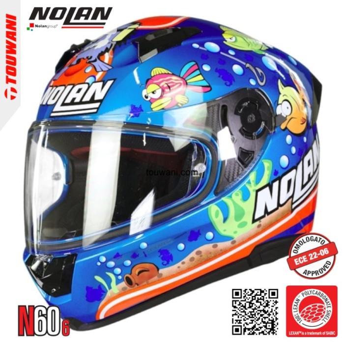 NOLAN Helm Nolan N60-6 Gemini Melandri Aquarium -TERMURAH