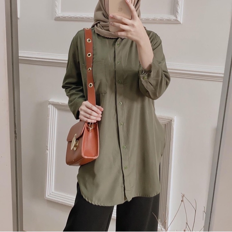 ZEEFHA TUNIK – BAJU ATASAN POLOS WANITA TERBARU LENGAN PANJANG – ATASAN WANITA BLOUSE – ATASAN ANAK 