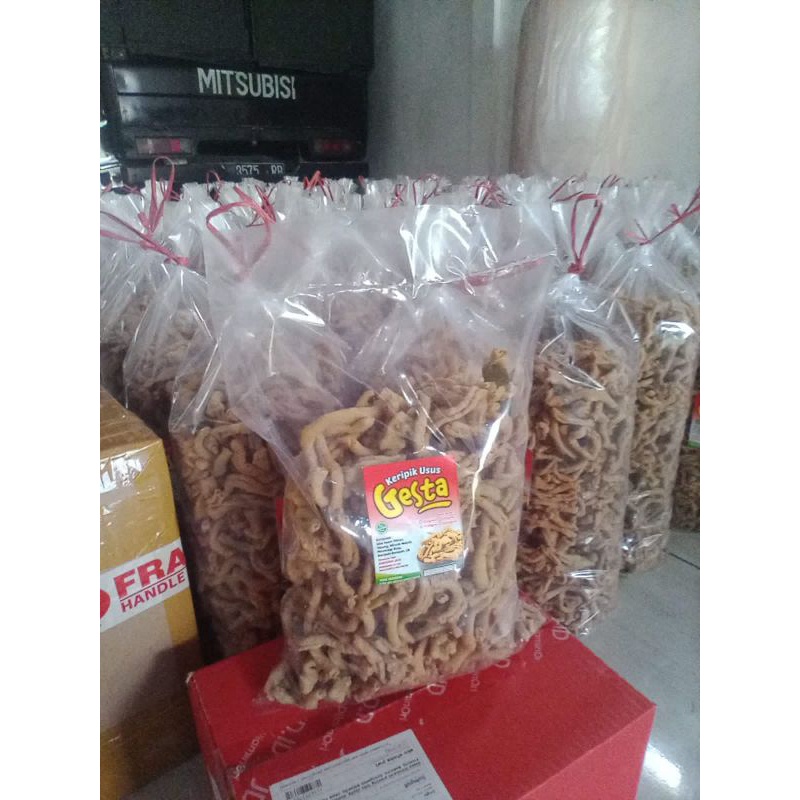 

promo 1kg keripik usus ayam free bublewrap & kardus