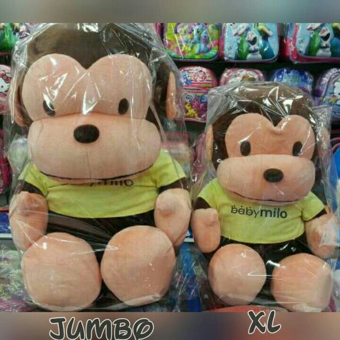 LUCU boneka baby milo monyet besar jumbo