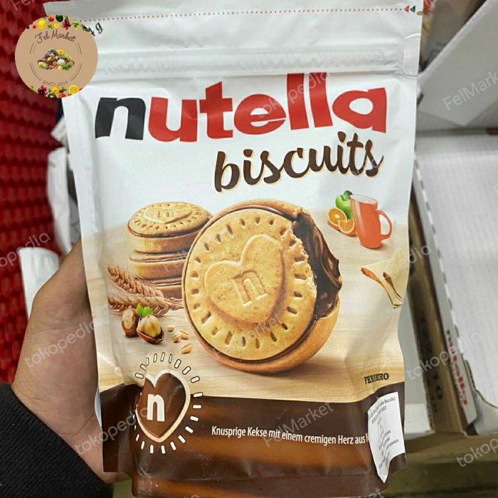 

Nuttela Biscuits | Biskuit Lapis Krim Coklat | 304 grm