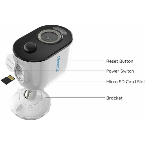 REOLINK Argus 3 PRO 4MP Spotlight WireFree Rechargeable Battery CCTV - CCTV, TanpaMicroSD