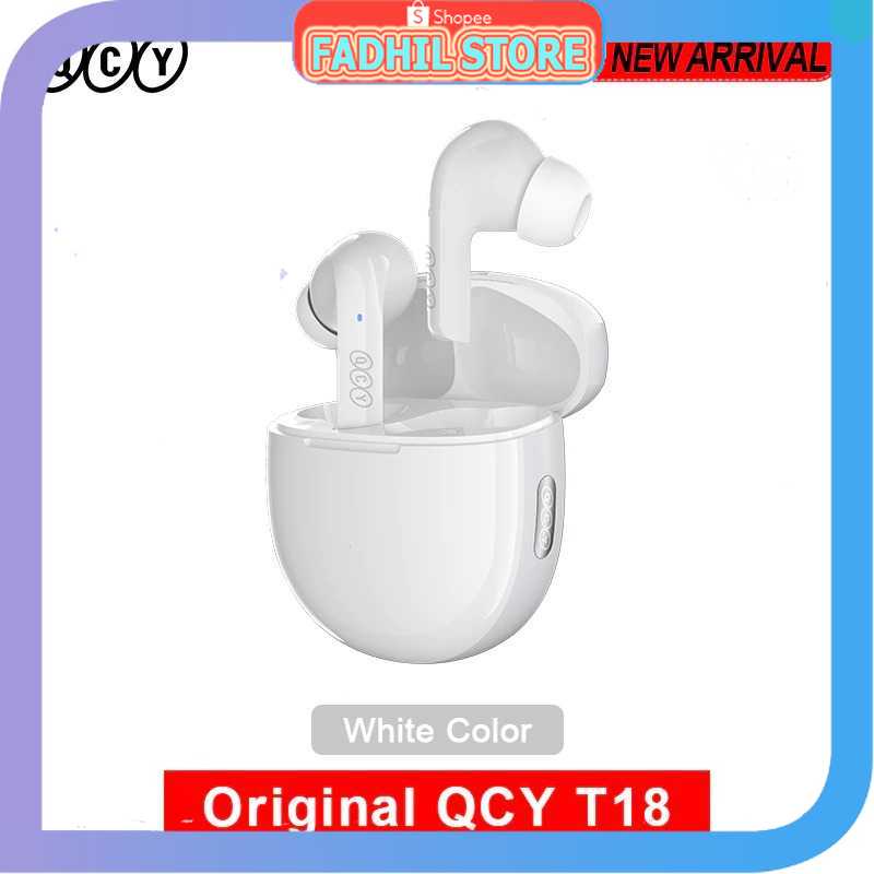 FS - QCY Headset TWS Bluetooth Earphone Wireless Noise Reduction HiFi - T18