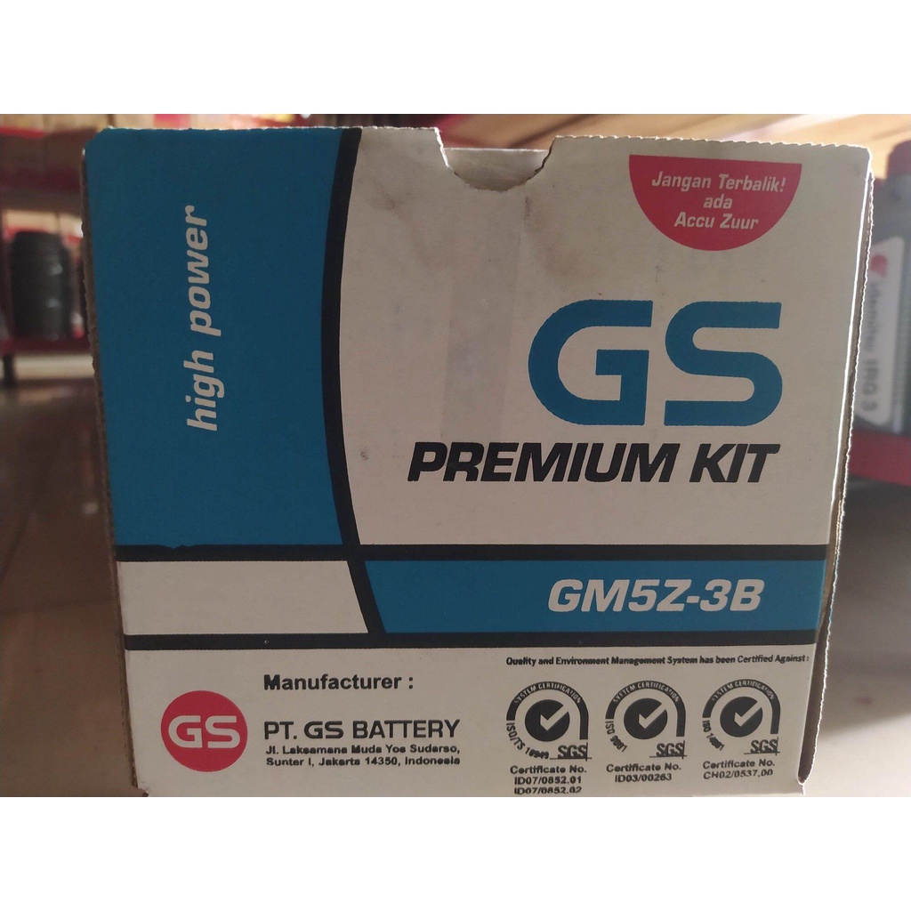 Aki Basah Gs Astra GM5Z-3B