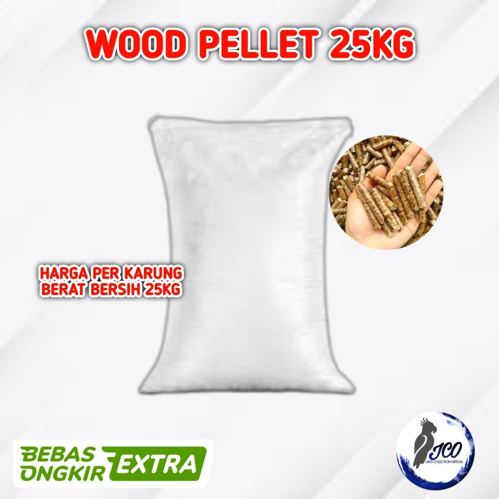 WOOD PELLET 25KG WOOD PELLET KARUNGAN PELET KAYU KUCING ALAS KANDANG