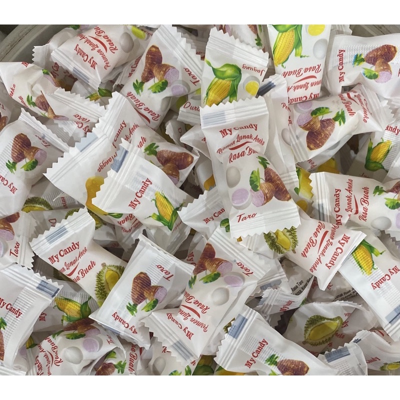 

PERMEN LUNAK ANEKA RASA BUAH MY CANDY / MY CANDY CHEWY CANDY 1KG 1.000GRAM