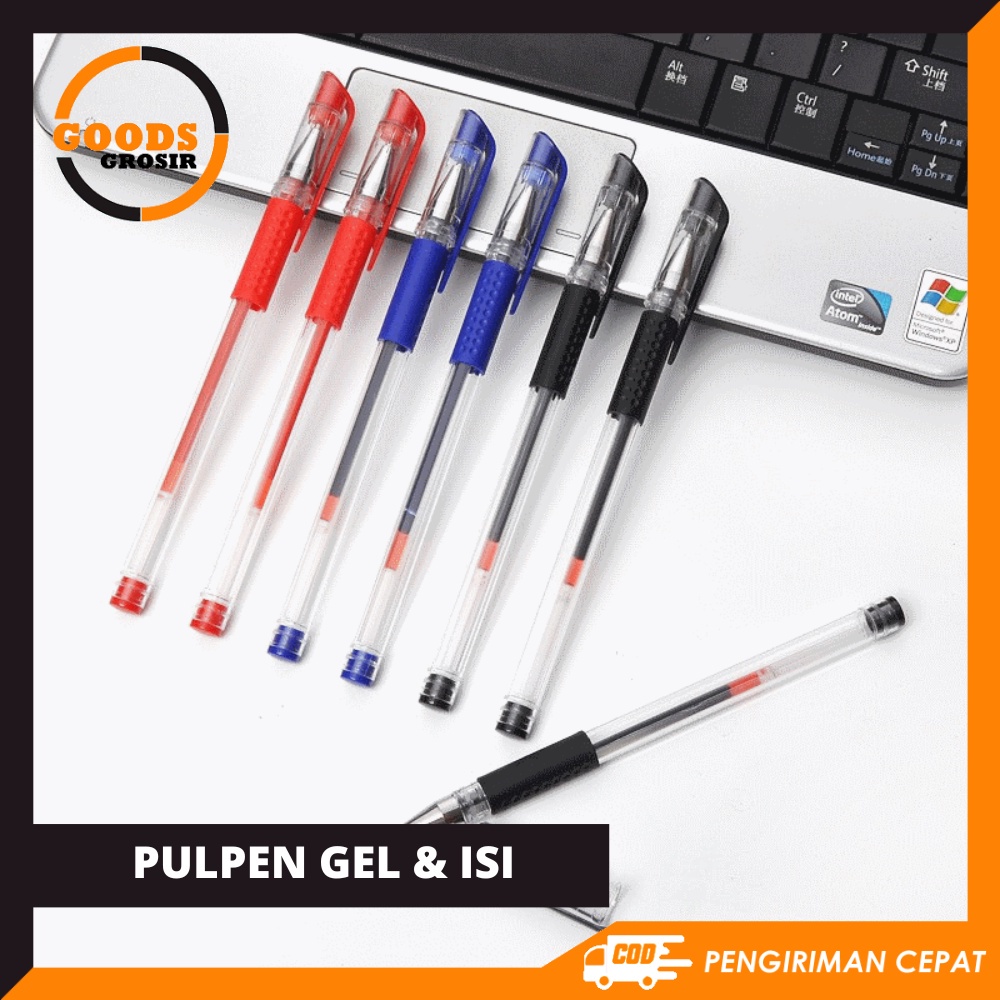 

HS- Pena Gel 0.55mm Standard | Pulpen Tinta Cair | Alat Tulis Sekolah Kantor Serbaguna | Pen Warna Warni Pena Ujung Lancip