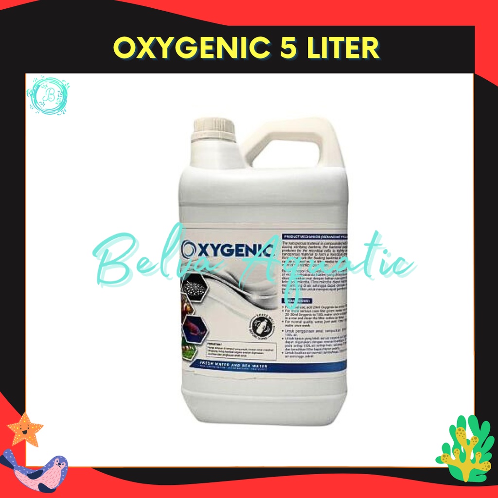 OXYGENIC Probiotik Ikan Bakteri Starter Aquarium Kolam Oxygenic 5 Liter