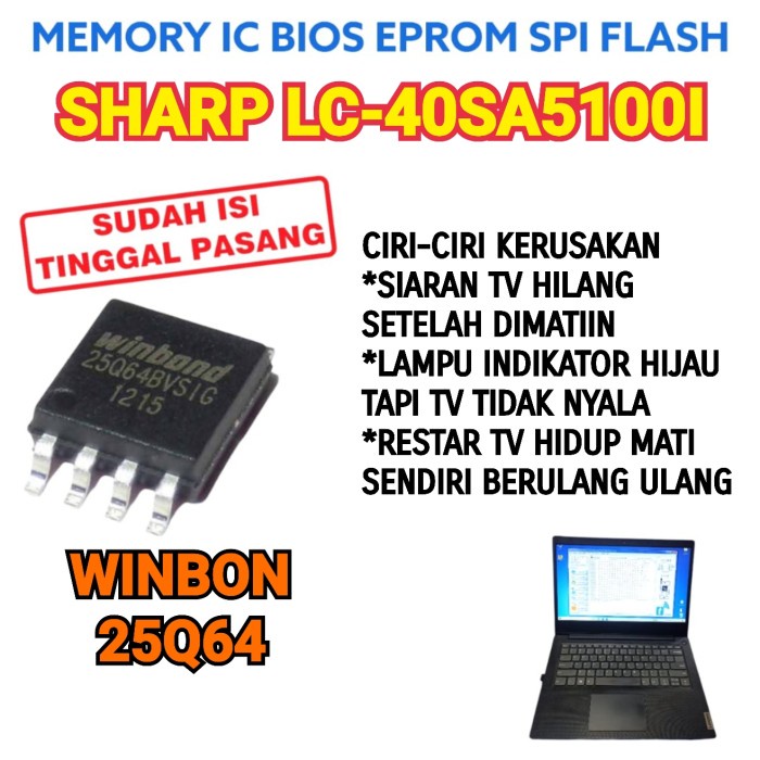 IC FLAS MEMORY SHARP LC-40SA5100I LC-40SA51001 LC 40SA5100I 40SA51001