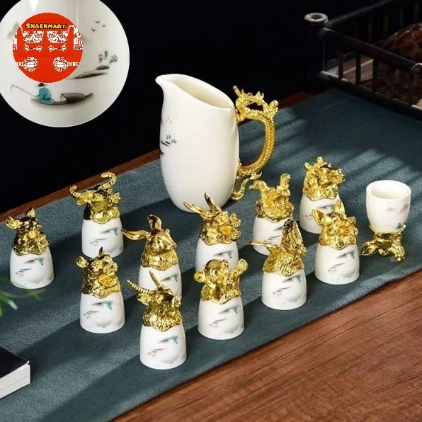 

Parcel Imlek 2024 Premium / Hampers Imlek Gelas Sloki Keramik 12 shio