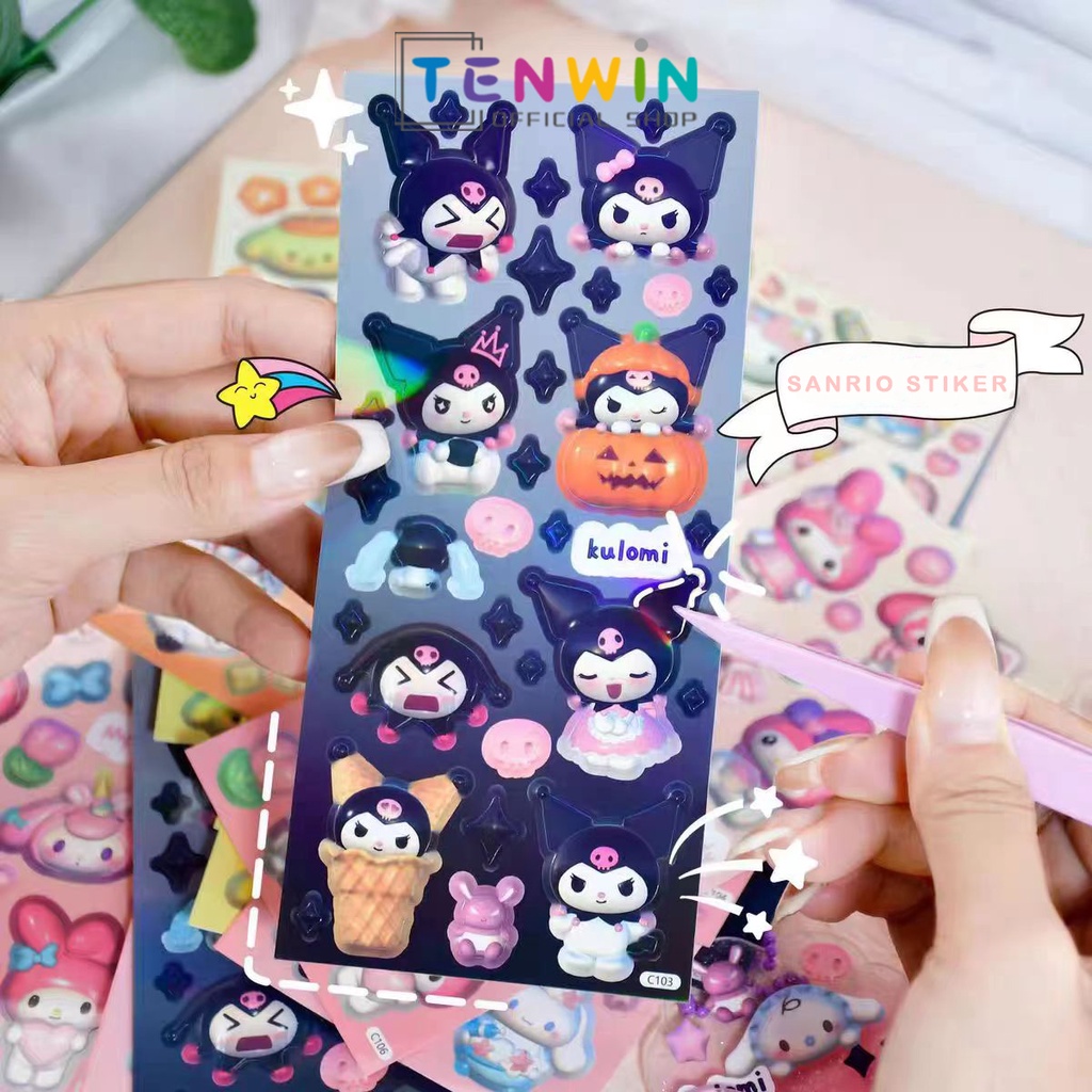 

stiker/Sticker Lucu 2D San-rio Karakter/San-rio stiker lucu-Tenwin
