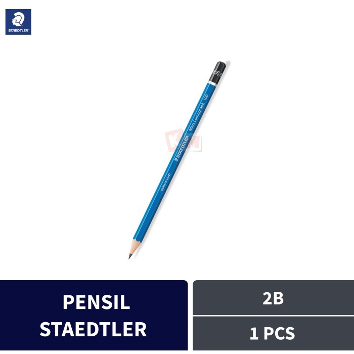 

Pensil Staedtler 2B Biru Mars Lumograph 100 Super Exam