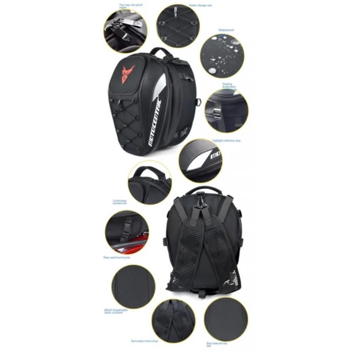Tas Punggung Motocentrik Tail Bag Motocentrik Side Bag Tas Motor Touring Bintangmotor