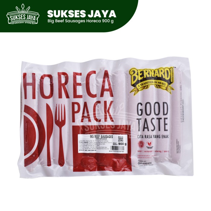 

Big Beef Sausage Horeca Pack Bernardi 900 Gram