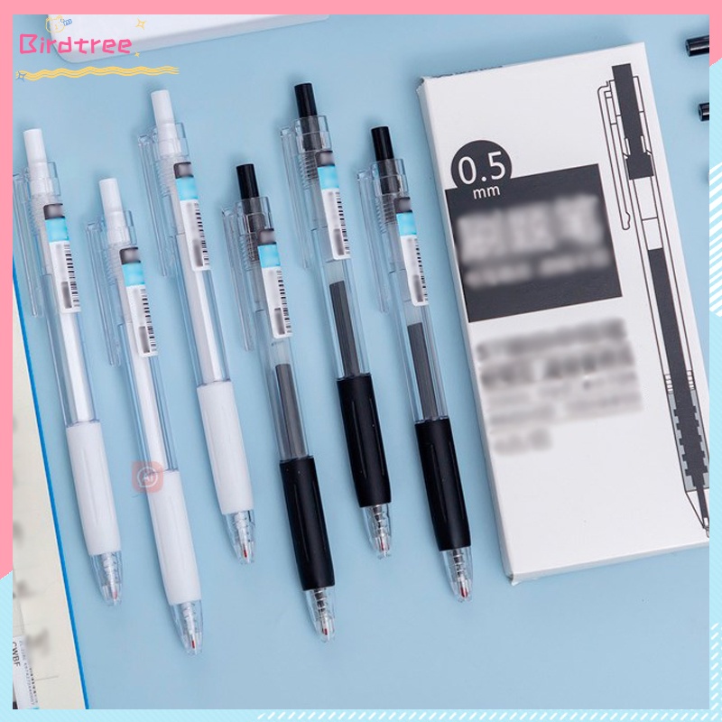 

COD 1pc ST Head Ballpoint Korean Style Pulpen Tinta Gel Hitam Retractable Portable Untuk Pelajar