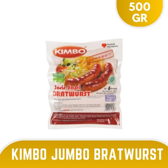 

Sosis Besar Kimbo Bratwurst isi 6 + 1