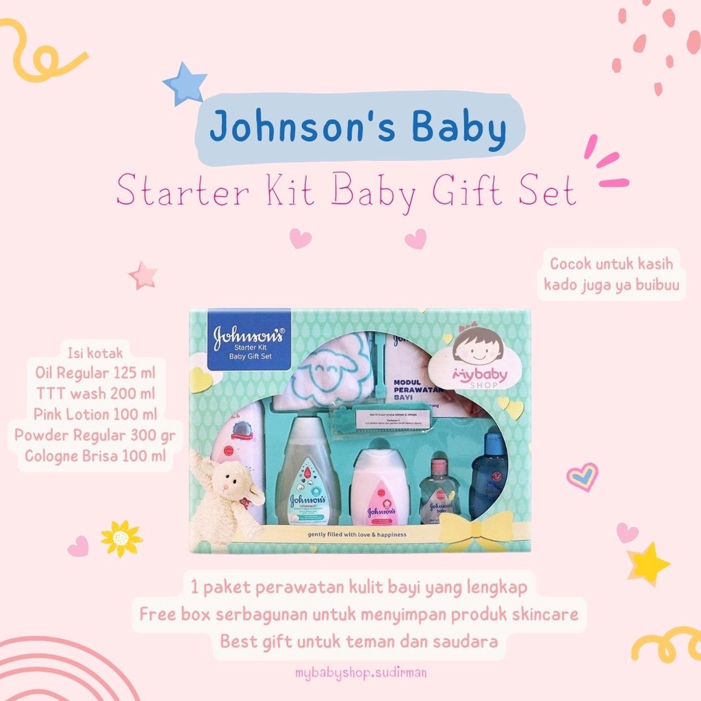 Johnson's Starter Kit Baby Gift Set - Paket skincare bayi / sabun shampoo bayi