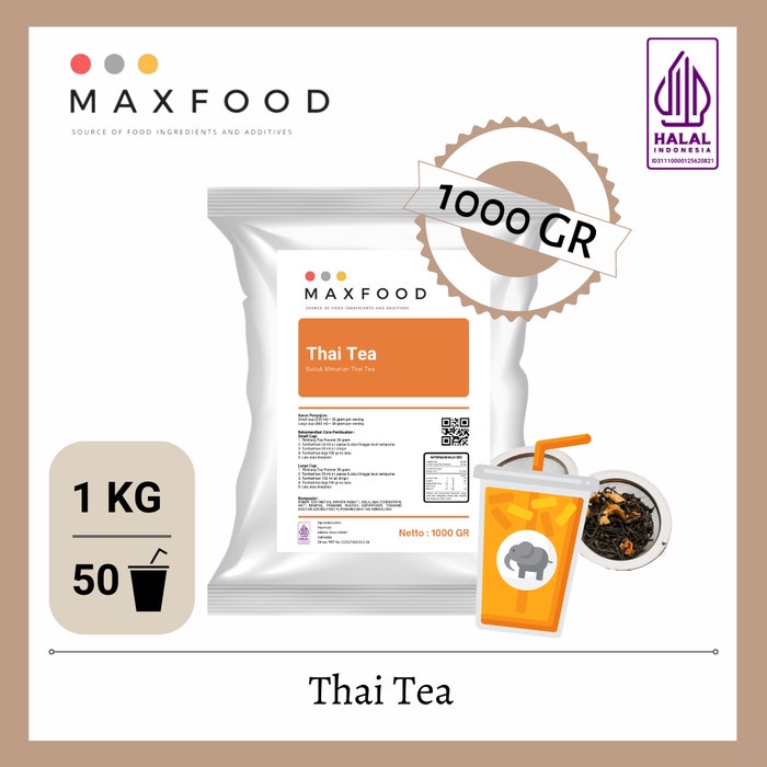 

Thai Tea Powder Drink / Bubuk Minuman Thai Tea 1 KG