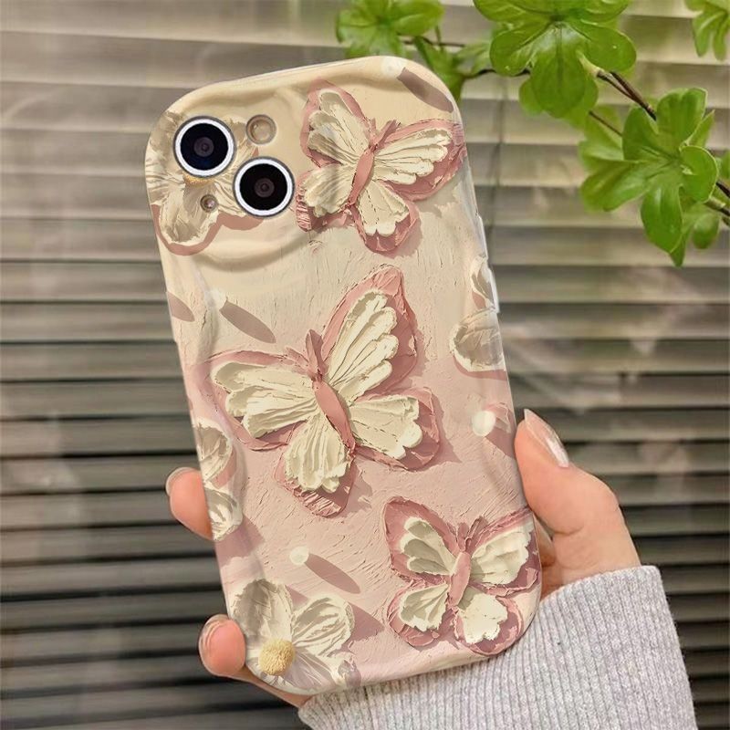 Kupu-Kupu Fullcover Soft Case For iPhone 6 6s 6 Plus 6s Plus 7 8 SE 7 Plus 8 Plus X Xs Xr Xs Max 11 