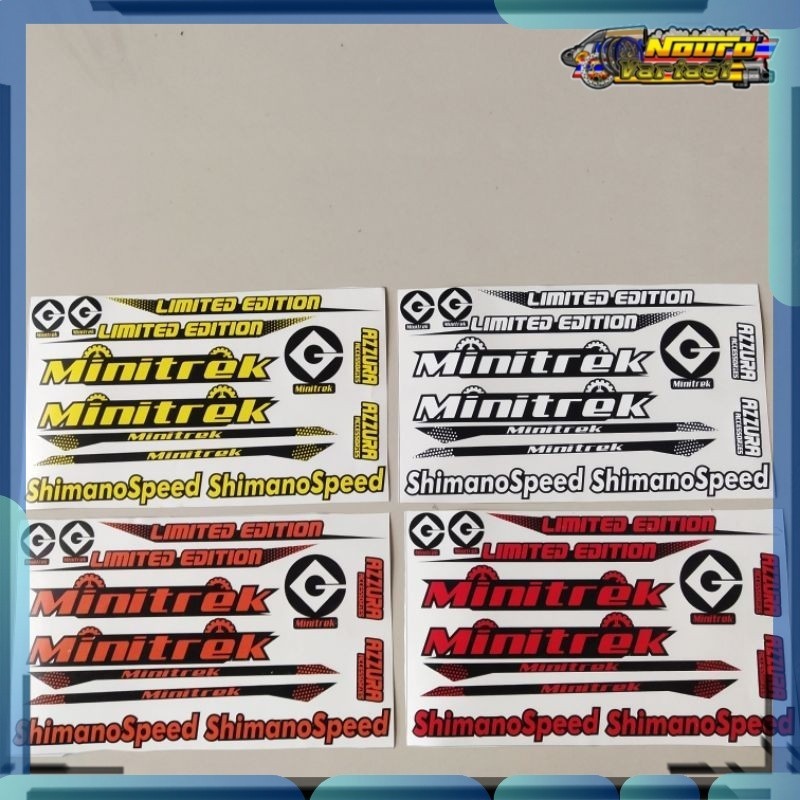 Sticker COD Stiker frame sepeda speda Minitrek shimano limited edition ritrama decal  bagus