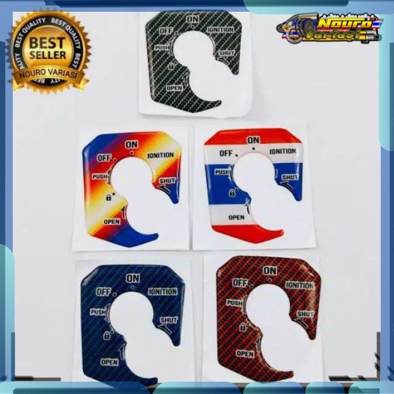 STIKER EMBLEM LOGO HONDA SONIC 150 R  CB150 R CB 150 R LOGO TUTUP kunci kontak bagus