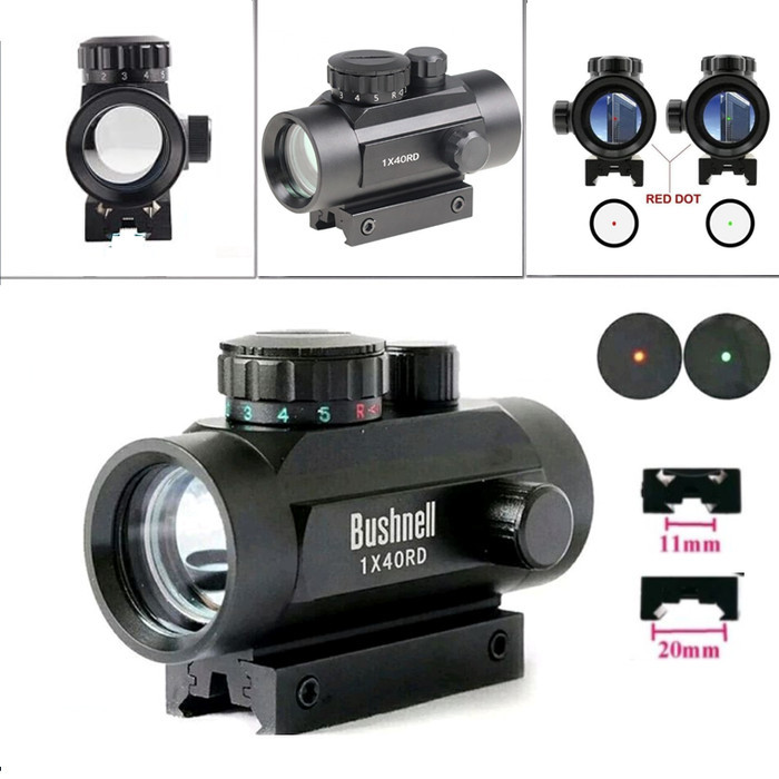 AC00 Teleskop Bushnell1x40 Laser Red Dot Green dot hologram metal RD Red dot 1X40 REDOT 1X40 RD Lase