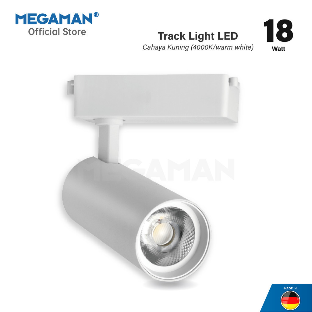 Megaman Lampu Track Light MQTS2002 - 18Watt 4000K (Putih Kekuningan)