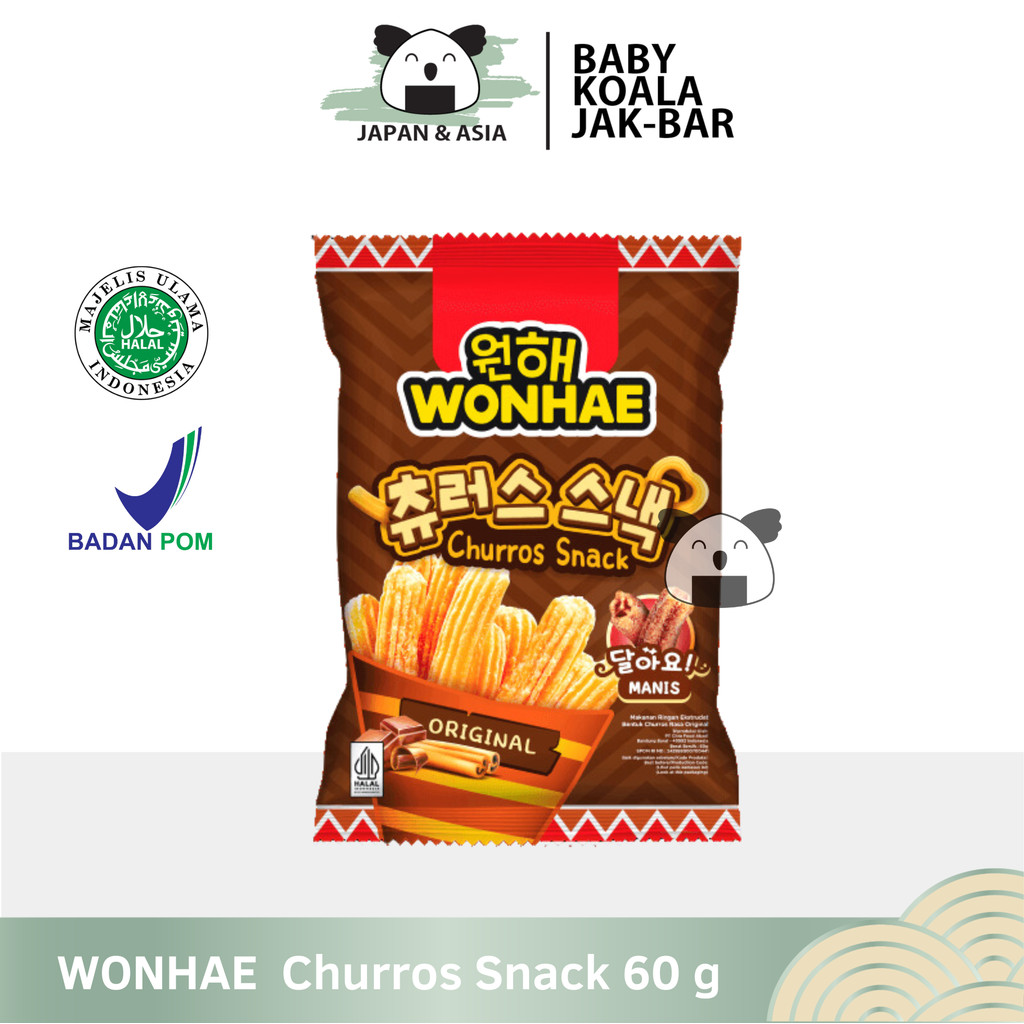 

WONHAE Churros Snack 60 g Halal I Original Chocolate - BKJ