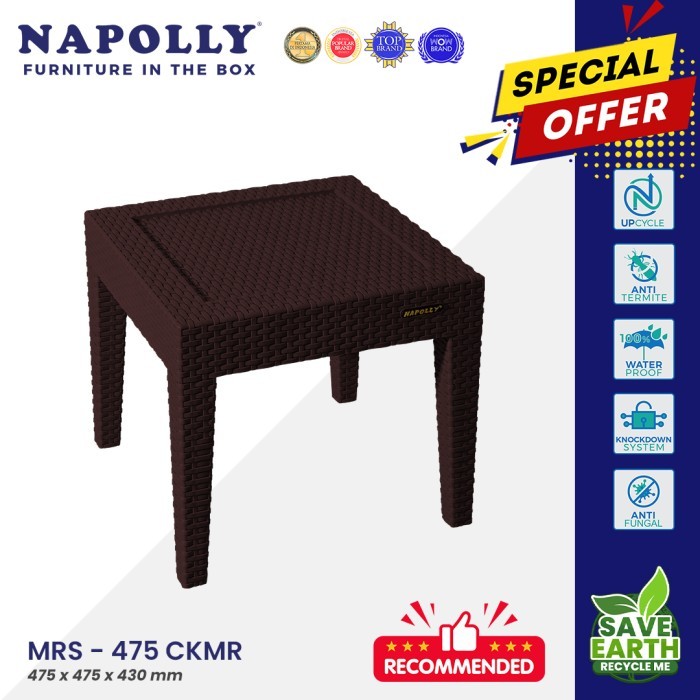 Meja Rotan Sintetis Napolly MRS-475 - CKMR