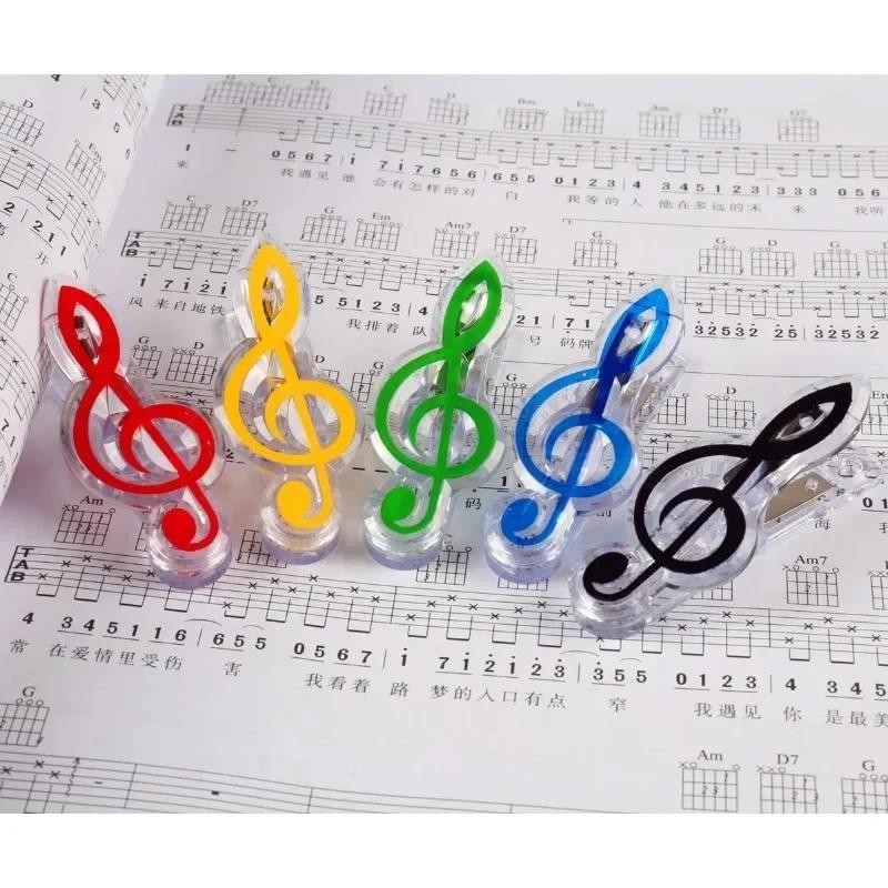 

3Pcs Set Book Paperclips Sheet Steel Spring Score Funny Mini Music Folder Clip Decorative Paper Musical Notation Office Supplies