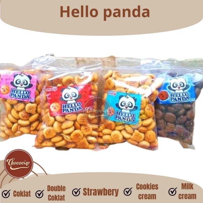

HELLO PANDA 1KG COKLAT, DOUBLE COKLAT, COOKIES CREAM, MILK CREAM, STRAWBERY
