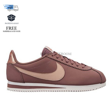 Nike Classic Cortez Leather Particle Beige Smokey Mauve Metallic Red Bronze Authentic Sepatu Sneaker
