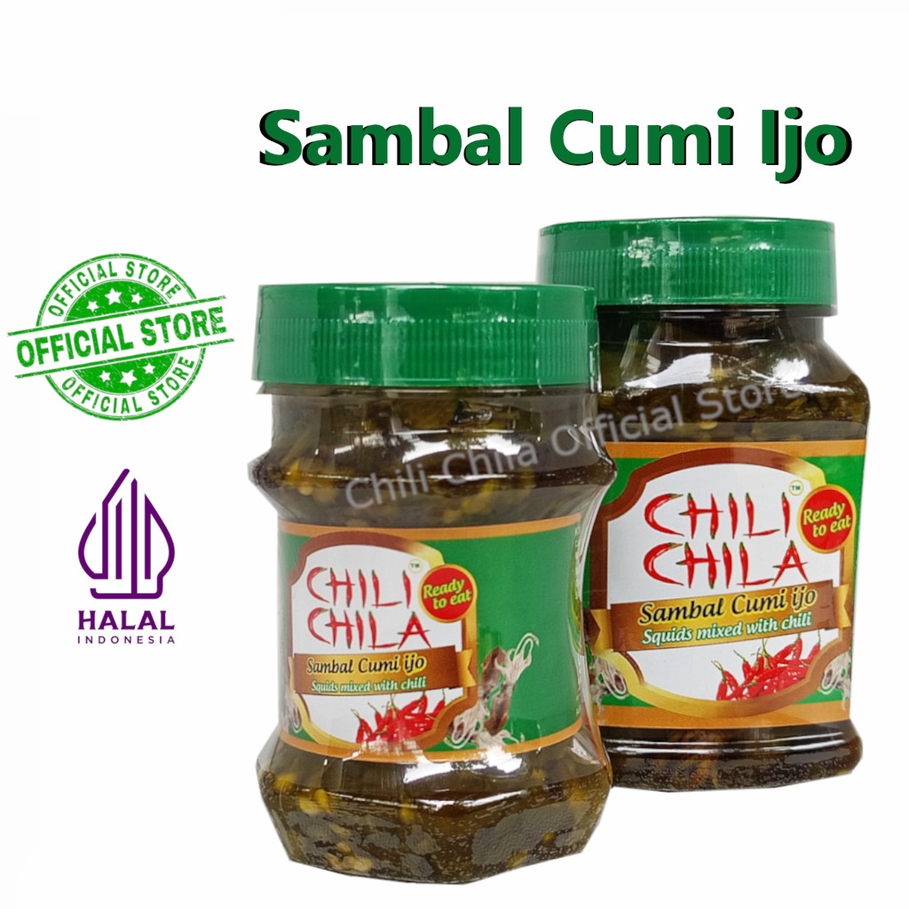 

Chili Chila Sambal Cumi Ijo Halal 140 gr & 210 gr