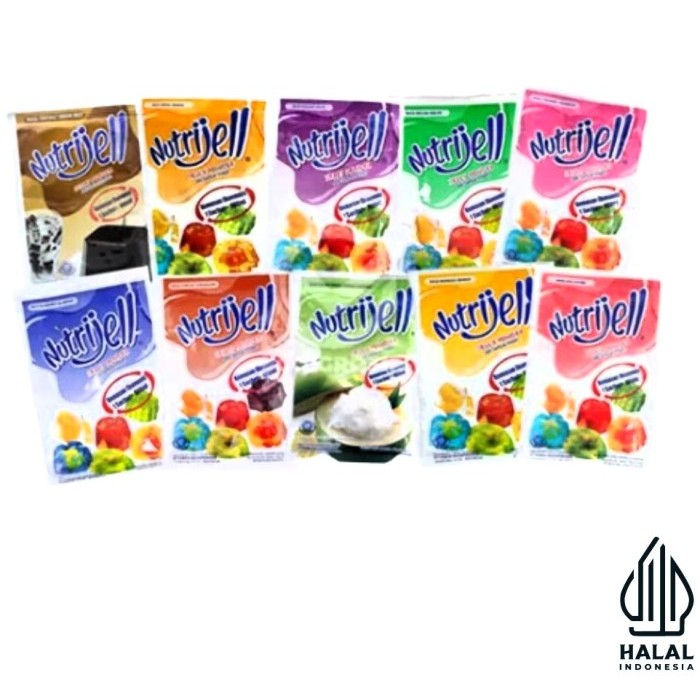 

Nutrijell Jelly Powder Agar" Aneka Rasa Buah Nutrijel Ekonomis All Varian Coklat Plain Kelapa Jeruk