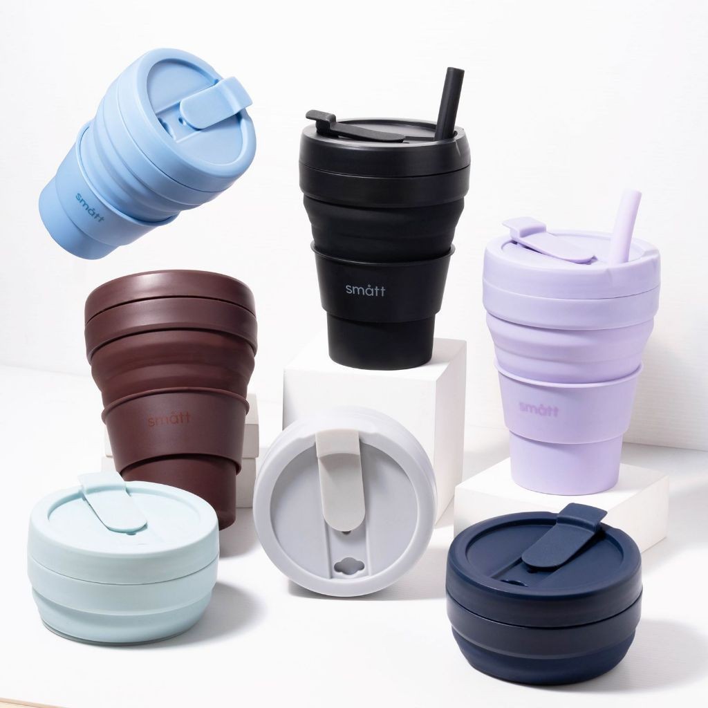 Gelas Kopi Portable Gelas Lipat Silikon - Smatt Foldable Cup