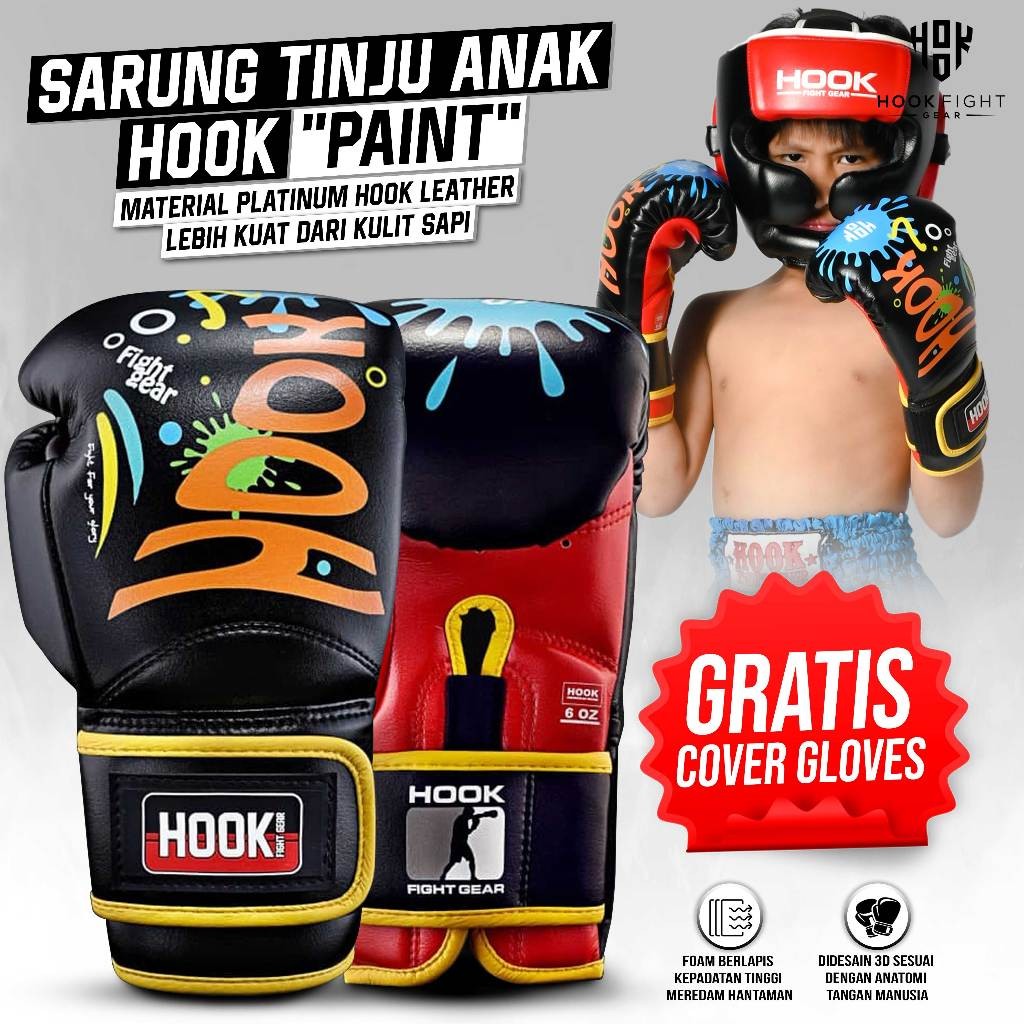 Sarung Tinju Anak Hook, Boxing Gloves Anak, Sarung Tangan Anak Muay Thai, Boxing Gloves Kids, Sarung